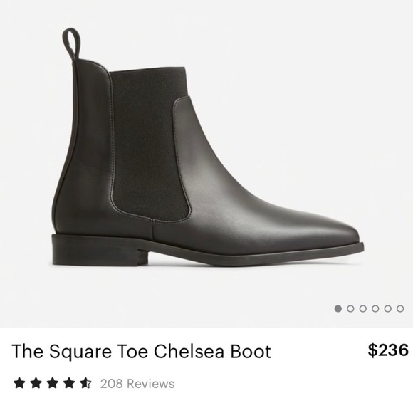 Everlane Shoes - EVERLANE SQUARE TOE CHELSEA ANKLE BOOTS